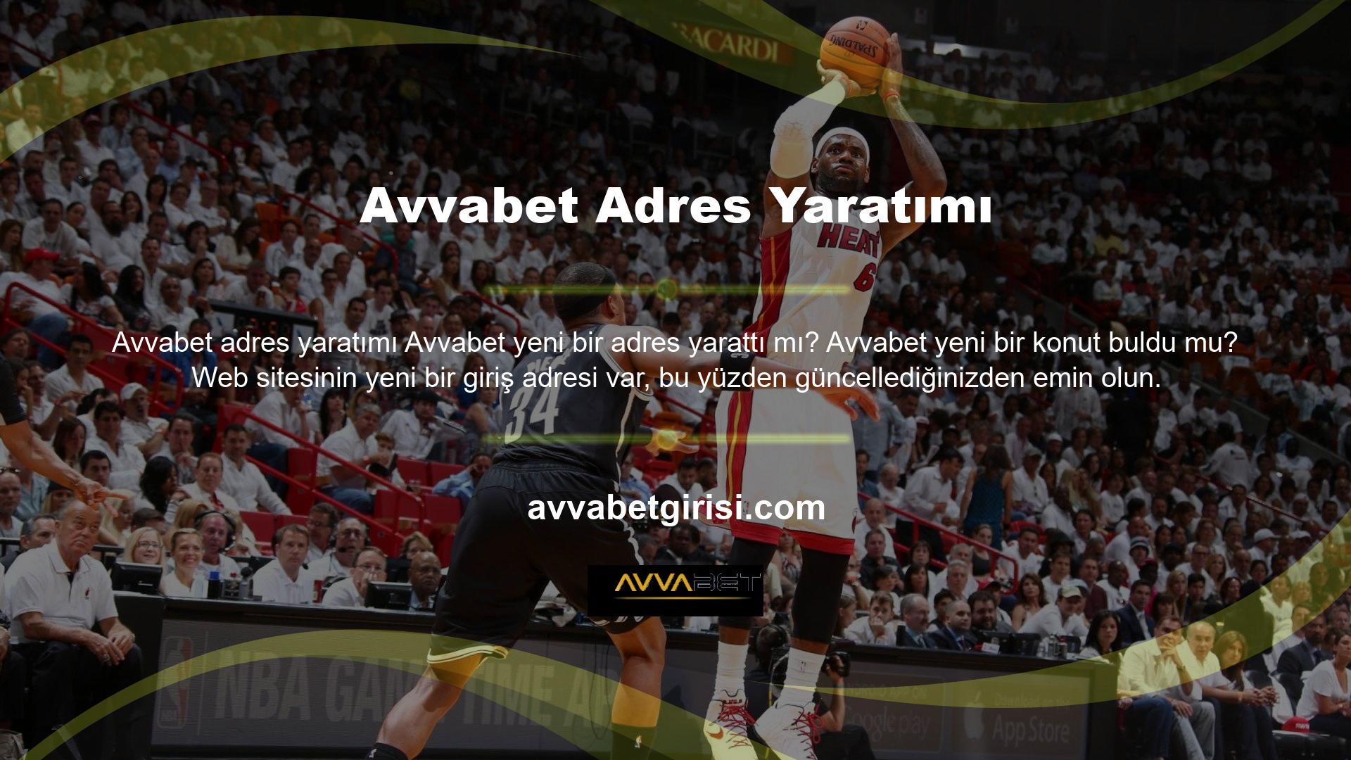 Hesabınıza giriş yaptığınızda, Avvabet adlı yeni bir adres göreceksiniz